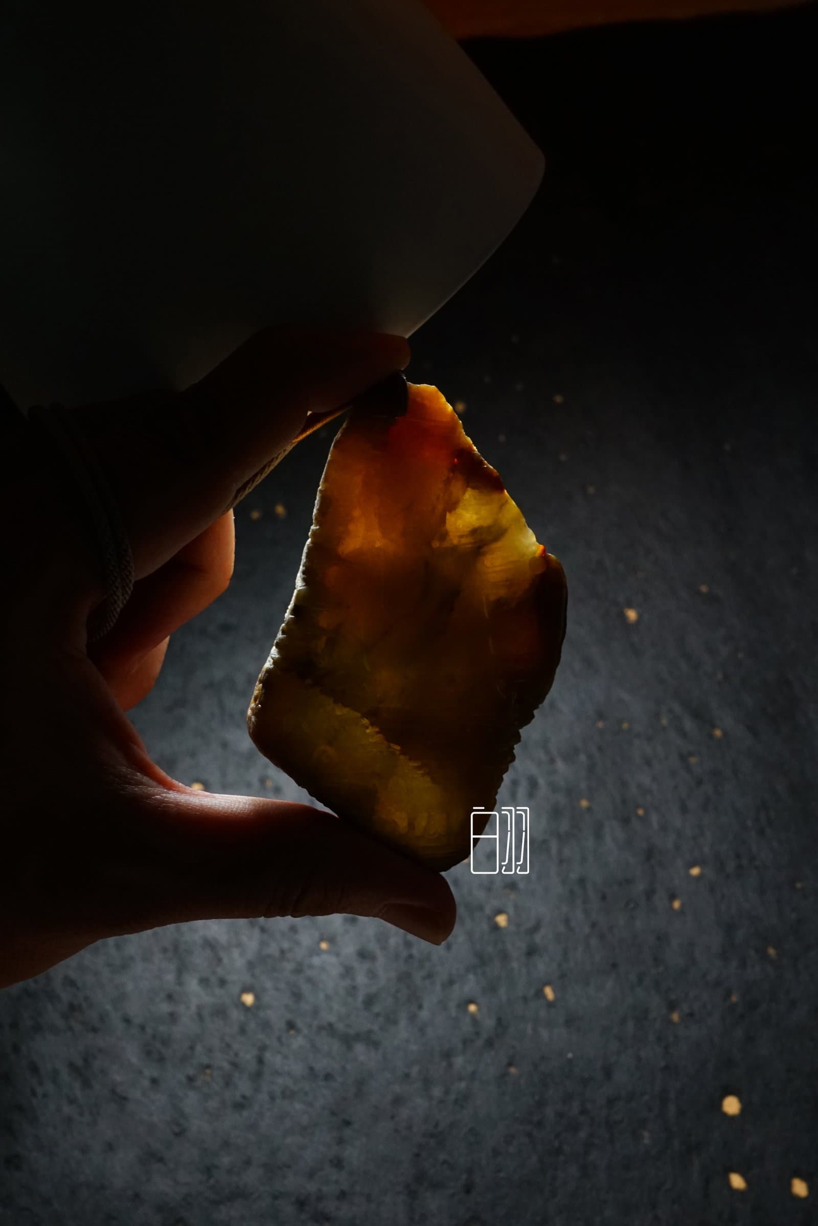Underwater Phantom Jadeite Pendant in natural light