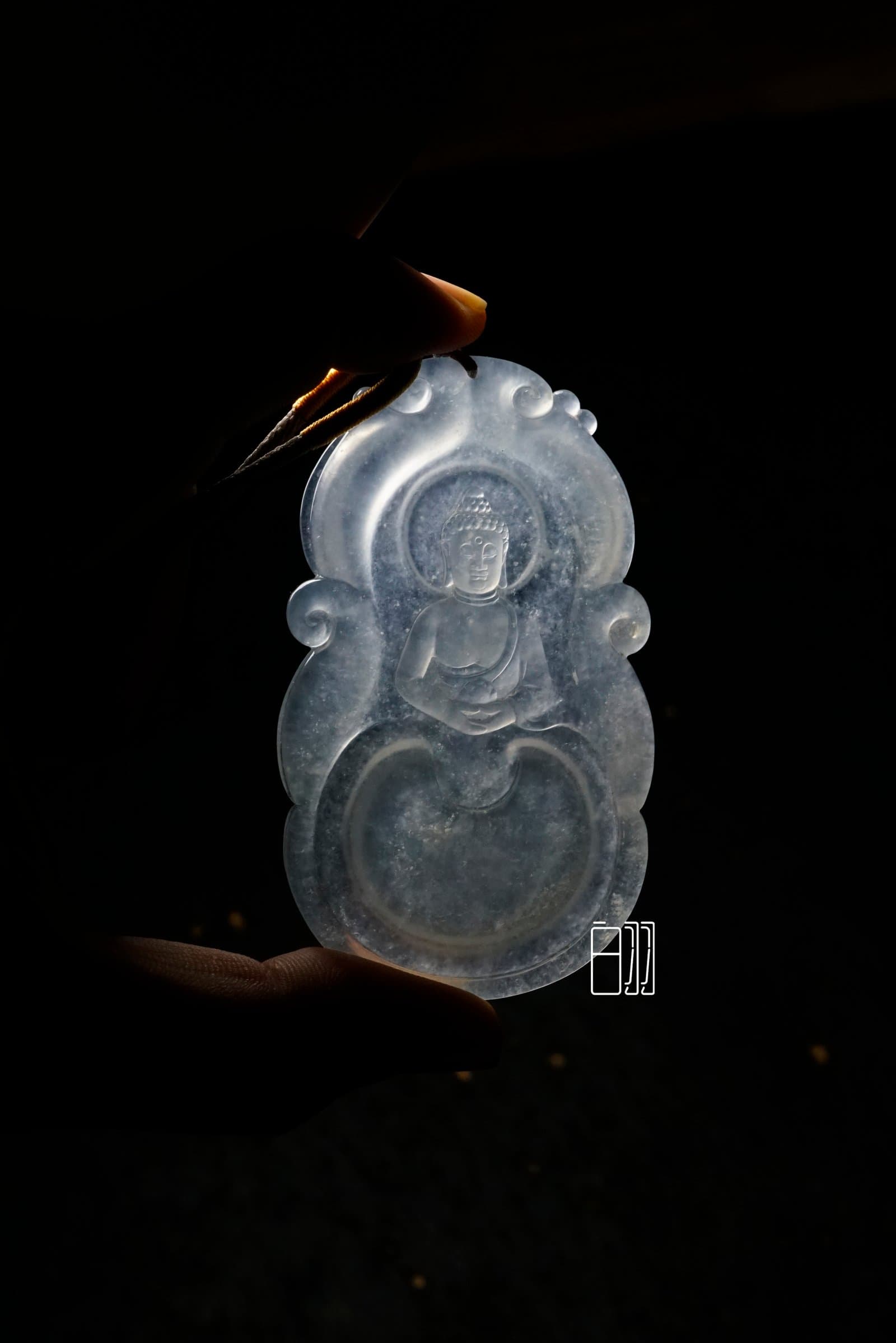 「高冰禅心」翡翠挂坠